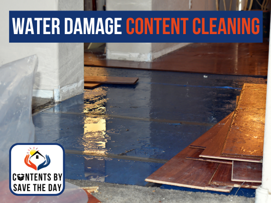 Water Damage Content Cleaning